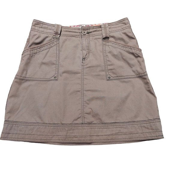 Aventura Dresses & Skirts - Aventura Women's Khaki Cargo Style Organic Cotton Skirt
